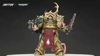 JOYTOY Warhammer 40K Death Guard Blightlord Terminator and Plague Marine Icon bearer