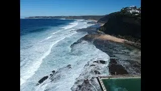 Merewether Ocean Bath, Newcastle, Australia - Drone Dji Spark