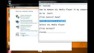 How can you delete a program on your computer ? Remove VCL Media Player