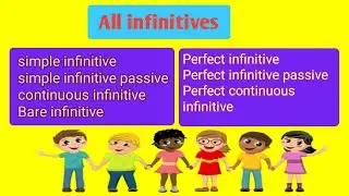 All infinitives || To infinitive/Bare infinitive/Perfect infinitive||#englishgrammar