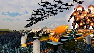 Can World Army Commanded By Chuck Norris Beat Titans? - Ultimate Epic Battle Simulator 2
