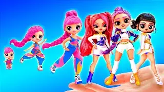K-Pop İblis Avcıları Tarzında Bebeklere Makyaj! L.O.L. O.M.G. için 10 Kendin Yap Projesi