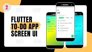 Flutter ToDo App UI || User Interface || Todo App Flutter Firebase