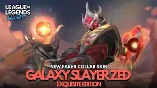 New Faker Collab Skin | Galaxy Slayer Zed Exquisite Edition Preview | Wild Rift