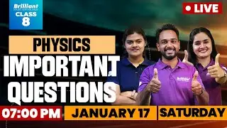 Class 8 Physics Important Questions  |  Live Revision | January 17 @ 7 PM