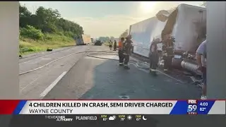 4 children killed in a crash, semi driver charged