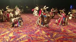 Men's traditional 2nd group Buffalo Run Powwow  2018 Sneak up (THUNDERBOY)