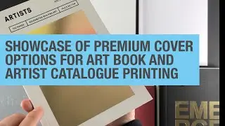 Showcase of premium cover options for luxury art book printing | Foiling | Embossing | UV Varnish