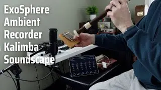 ExoSphere iPad App Ambient Soundscape | Aulos 709B Alto Recorder, Hokema B7 Kalimba