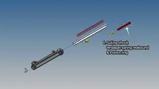Shock depan motor ( assembly animation 3D ( MX king 2019 ))