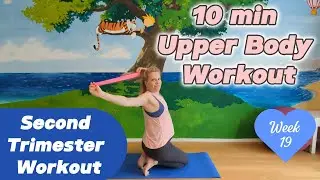 10min Upper Body Workout &ndash; Strong Back in Pregnancy | 19Weeks + 3Days | Safe 2ndTrimester Workout