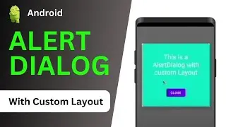 Android Alert Dialog Custom Layout | Android Alert Dialog example | Android Alert Dialog box
