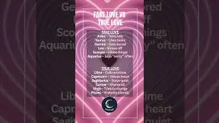 Fake Love vs. True Love: Which Zodiac Sign Is Which? #zodiac #astrology #trending #viral #birdtrend