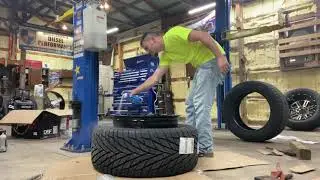 Mounting 14 wide rims with 12 wide tires