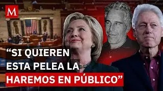 Los Clinton piden audiencia p&uacute;blica ante el Congreso de EU para declarar sobre el caso Epstein