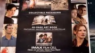 Exclusive INTERSTELLAR Blue ray DVD Walmart collectible gift set with iMAX film cell and art book