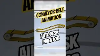 Conveyor Belt Animation in Autodesk Inventor #3d #autodesk #conveyor #cad #diy #shortsfeed