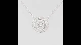 Diamond halo pendant 0.18 ct E SI1 HRD