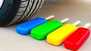 Experiment Car vs Soft vs Hard Ice Cream - Crushing Crunchy & Soft Things by Car!