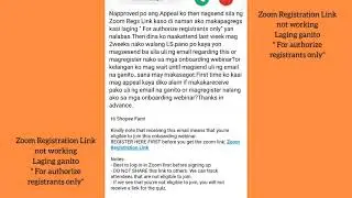 Shopee Zoom Registration Link for Webinar NOT WORKING! What to do?