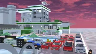 Sakura Town Prince Luxury Resort Car Collection 🚗🌊 | Supercars, Police Cars & Helicopter Protocol
