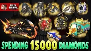 15000 DIAMONDS ON NEW UPDATE! | GOLDEN ELEPHANT?! {Rules Of Survival}