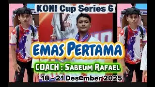 KONI CUP SERIES 6! POOMSAE SABET EMAS PERTAMA 🥇 ARJUNA KEI BARR LUIGI | ZABIR CLUB