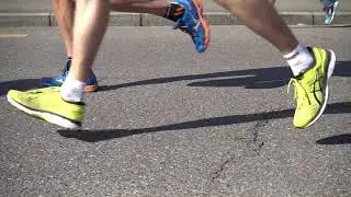 Run Marathon Race   Free HD Stock Footage   No Copyright   People Legs 1080 x 1920