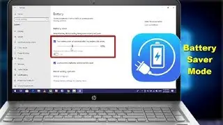 How to Enable Disable Battery Saver Mode in Windows 10  Laptop