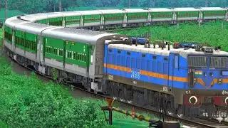 TRAIN CROSSING HIGH SPEED IN RAILWAY GATE | BUMPY RAILROAD | Train Simulator | Railwork | NT GAMING