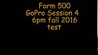 form 500 test flight