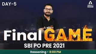 SBI PO 2021 | Reasoning | Live SBI PO Paper #FinalGame #5