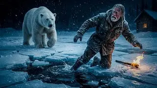 Старый рейнджер провалился под лед во время рыбалки &mdash; и тут появился белый медведь
