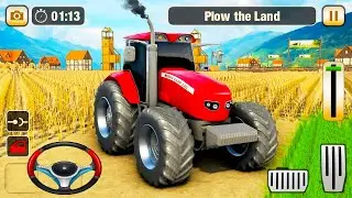 Real Tractor Driving Simulator 2021 - Grand Harvester Farming Game -  Android Gameplay
