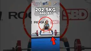 She Lifted 202.5kg&hellip; Then Did Something Even Wilder 🏆😳 #PowerAndPride #shorts