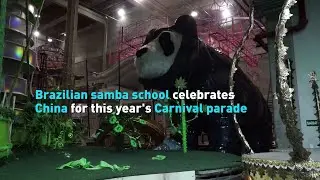 Brazilian samba school celebrates China during Carnival parade