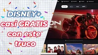 ¡Lo que Disney NO quiere que sepas! 🤫 Disney+ casi GRATIS con este truco.