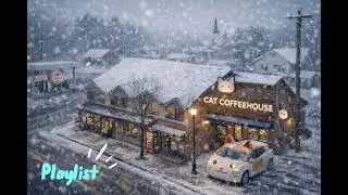 [𝐏𝐥𝐚𝐲𝐥𝐢𝐬𝐭] Cozy Winter Pop Mix ❄️ Snowy Cat Coffeehouse Vibes | Chill Pop
