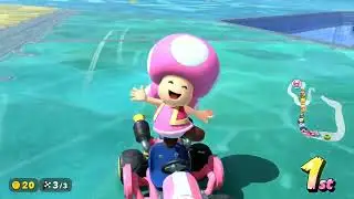 Same Voice Actress: Laura Stahl (voice of Toadette in Mario Kart World)