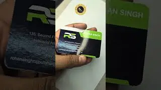 I Got the Most Expensive Business Cards | I Spent $5,000 On Gold Foil Business Cards #gloss #shorts