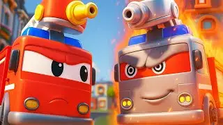Pazi se! Zli vatrogasni robot uzrokuje KAOS u gradu! | Spašavanje auta i kamiona | Super Kamion