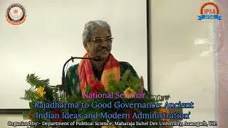 Prof  Sanjeev Kumar Sharma Sir,General Secretary,IPSA in National Seminar organized by MSDU
