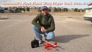 Theibault's First Fixed Wing Flight UMX Pitts S-1S