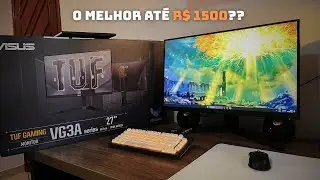 Comprei o melhor monitor QHD de 1500 reais! Asus TUF VG3A - Unboxing