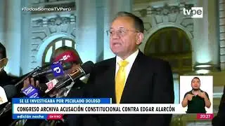 Congreso archiva acusaci&oacute;n constitucional contra Edgar Alarc&oacute;n