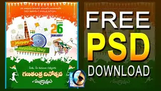 Republic day Banner Design in Photoshop | Happy Republic day Poster PSD Download free #republicday