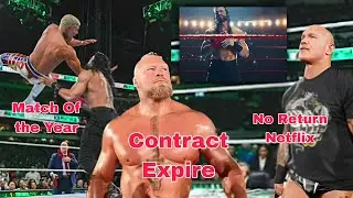 Brock Lesnar WWE CONTRACT END ❌! GoodBye|Randy Orton No Return Netflix|Match Of Year 2024|