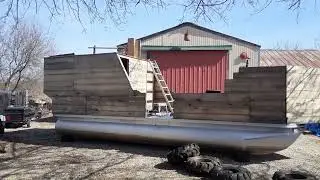Building Pirate Ship On A 24 foot Pontoon