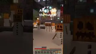 Visit my snow golems with me! #minecraft #mc #mcyt