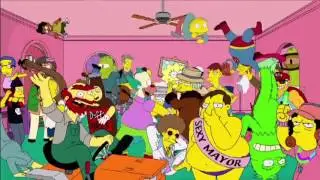 Simpsons Harlem Shake (Full Length Video Loop for DJ use)